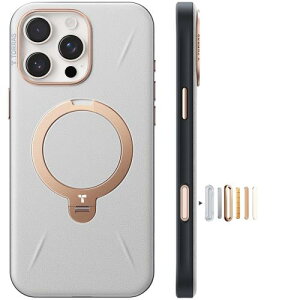 �y���������z�V���o���U�[?�X�L���^�b�`TORRAS iPhone 16 Pro Max �p �P�[�X �v �[���}�C���X�^���h �c�����Ή� �����O �}�O�l�b�g����