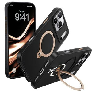�y���������z�㎿�d�グ?���O�W���S�[���hCASEKOO iPhone 17 Pro �p �P�[�X 360�x��]�X�^���h MagSafe�Ή� �ČRMIL�K�i 360°�S������