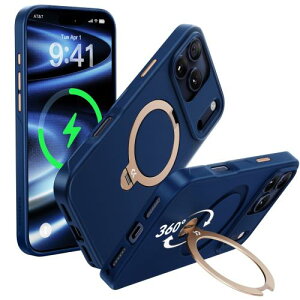 �y���������z2025�V�o��?�@�\���̋ɂ�CASEKOO iPhone 17 Pro �p �P�[�X 360�x��]�X�^���h MagSafe�Ή� �ČRMIL�K�i 360°�S�����ϏՌ�