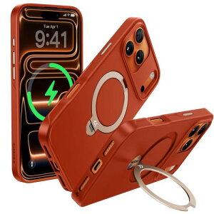 �y���������z2025�V�o��?�@�\���̋ɂ�CASEKOO iPhone 17 Pro Max �p �P�[�X 360�x��]�X�^���h MagSafe�Ή� �ČRMIL�K�i 360°�S������
