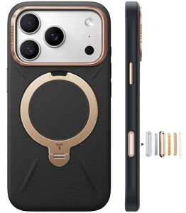 �y���������zTORRAS iPhone 17 Pro �p �P�[�X�V���o���U�[?�X�L���^�b�`Ostand Q3 ���U�[�g�[�� MagSafe�Ή� �����O �X�^���h 360°��_