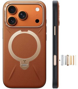 �y���������zTORRAS iPhone 17 Pro �p �P�[�X�V���o���U�[?�X�L���^�b�`Ostand Q3 ���U�[�g�[�� MagSafe�Ή� �����O �X�^���h 360°��_
