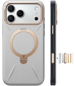 �y���������zTORRAS iPhone 17 Pro Max �p �P�[�X�V���o���U�[?�X�L���^�b�`Ostand Q3 ���U�[�g�[�� MagSafe�Ή� �����O �X�^���h 360°