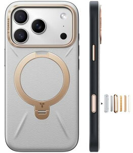 �y���������zTORRAS iPhone 17 Pro �p �P�[�X�V���o���U�[?�X�L���^�b�`Ostand Q3 ���U�[�g�[�� MagSafe�Ή� �����O �X�^���h 360°��_