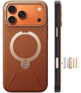 �y���������zTORRAS iPhone 17 Pro Max �p �P�[�X�V���o���U�[?�X�L���^�b�`Ostand Q3 ���U�[�g�[�� MagSafe�Ή� �����O �X�^���h 360°