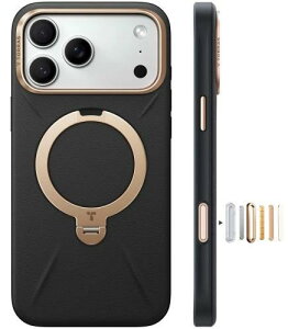 �y���������zTORRAS iPhone 17 Pro Max �p �P�[�X�V���o���U�[?�X�L���^�b�`Ostand Q3 ���U�[�g�[�� MagSafe�Ή� �����O �X�^���h 360°