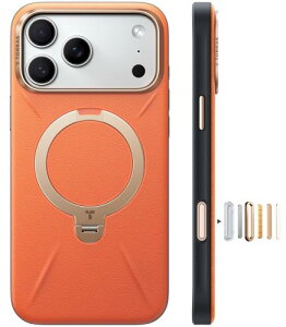 �y���������zTORRAS iPhone 17 Pro Max �p �P�[�X�V���o���U�[?�X�L���^�b�`Ostand Q3 ���U�[�g�[�� MagSafe�Ή� �����O �X�^���h 360°