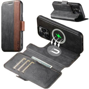 �y���������zJCGOOD iPhone 15 �P�[�X �蒠�^ ������ 2in1 ���O���\ MagSafe�Ή� ��phone 15 �P�[�X �蒠 �J�[�h���[ �}�O�Z�[�t ��