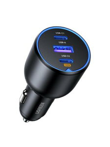 �y���������zUGREEN 130W �V�K�[�\�P�b�g usb-c �J�[�`���[�W���[ 3�|�[�gPD 100W/30W+SCP 22.5WPD3.0/QC4.0/PPS�Ή� �ԍڏ[�d�� �R���p