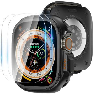 �y���������zPuptoya for �A�b�v���E�H�b�` Ultra ���^�� �J�o�[ 49mm �Ή� Apple Watch �E���g�� 2/�E���g�� �X�e�����X �P�[�X Apple