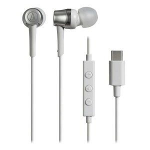 �y���������z�I�[�f�B�I�e�N�j�J ATH-CKD3C WH �}�C�N�t���C���z�� USB Type-C �L�� 1.2m �J�i���^ �z���C�g