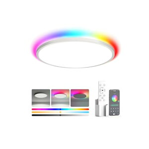 �y���������zLED�V�[�����O���C�g 10���p 36W 4800LM RGB���͋C���C�g �k���� �������F ���^ �V��Ɩ���� Ceiling Light �����R���t��