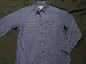BUZZ RICKSON�fS CHAMBRAY WORK SHIRT [BLUE][BR25995] / �o�Y���N�\���Y �V�����u���[���[�N�V���c
