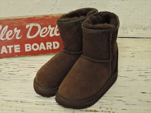 THE SANDALMAN KIDS SHEEPSKIN BOOTS [BROWN] / T_} LbY V[vXLu[c