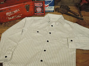 SUGAR CANE : 8.5oz. WHITE WABASH L/S WORK SHIRT [SC27076] / VK[P[ zCg EHobV L/S [NVc