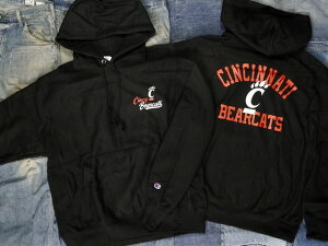 CHAMPION : REVERSE WEAVE HOODIE SWEAT SHIRT " CINCINNATI BEARCATS " / `sI o[X EB[u t[fB XEFbg Vc