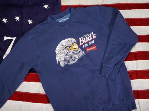 BUDWEISER : EAGLE GRAPHIC CREW NECK SWEATSHIRT / �o�h���C�U�[ �C�[�O�� �O���t�B�b�N �N���[�l�b�N �X�E�F�b�g�V���c