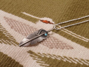 INDIAN JEWELRY NAVAJO FEATHER PENDANT TOP / CfBA WG[ ioz tFU[y_ggbv