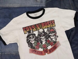 GUNS N�f ROSES : SHORT SLEEVE RINGER T-SHIRTS �gAPPETITE FOR DESTRUCTION�h / �K���Y�E�A���h�E���[�[�Y �V���[�g�X���[�u �����K�[T�V���c �g�A�y�^�C�g �t�H�[ �f�B�X�g���N�V�����h