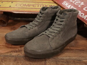 VANS : SK8-HI MONO SUEDE gOLIVEh / oY XP[gnC m XG[h gI[uh
