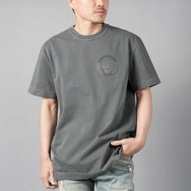 alexander wang / アレキサンダーワン / SHORT SLEEVE TEE WITH STATUE OF LIBERTY EMBOSS / Tシャツ 【ユニセックス】(ウォッシュドブラック) 24春夏 / 国内正規取り扱い