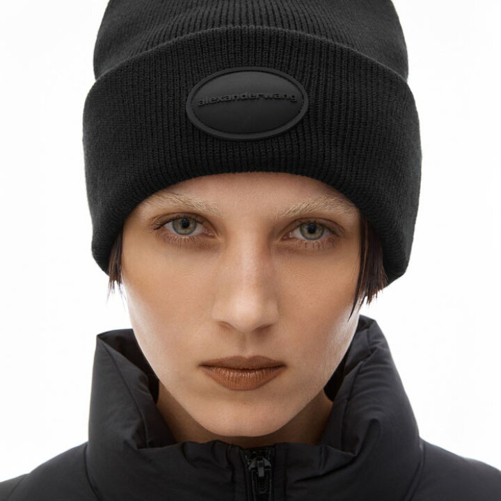 楽天市場】alexander wang / アレキサンダーワン / RIBBED BEANIE WITH 