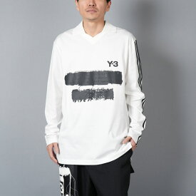 Y-3 / ワイスリー / U GFX LOGO LS T / ユニセックス グラフィックス ロングスリーブTシャツ / ロンT (ライトホワイト) 25春夏 / 国内正規取り扱い