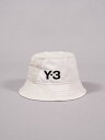 【Summer SALE 50%↓ ★ 7/31(木)23:59まで】Y-3 / ワイスリー / Y-3 BUCKET HAT / ワイスリー バケットハット (クリーム) / ヨウジヤマモト / ユニセックス