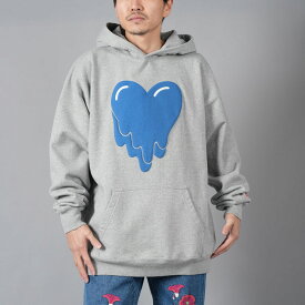 Emotionally Unavailable / エモーショナリー・アンベイラブル / HEART LOGO HOODIE / ハートロゴ フーディー (グレー) 24春夏 / 国内正規取り扱い