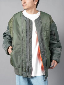 【限定】 FFACETASM × AVIREX × DOGS MA-1 JACKET / ボンバージャケット (カーキ) 24春夏 / 国内正規取り扱い