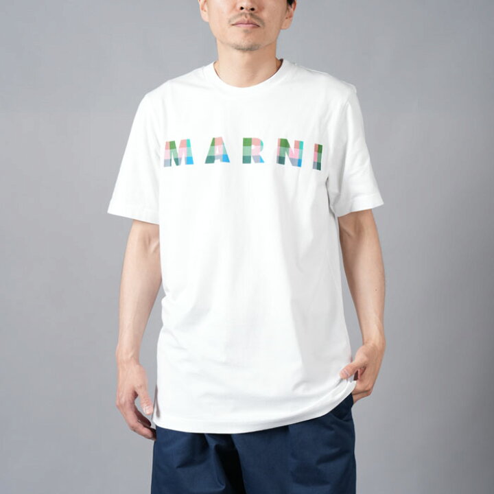 楽天市場】MARNI / マルニ / ホワイト ギンガムマルニロゴ入り  