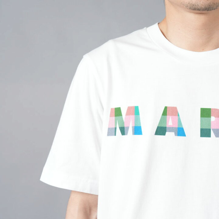 楽天市場】MARNI / マルニ / ホワイト ギンガムマルニロゴ入り  