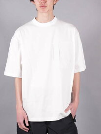 【国内正規取り扱い店】 D-VEC x ALMOSTBLACK / ディーベック x オールモストブラック / COTTON PLATING SHORT T SHIRTS / Tシャツ (ホワイト)
