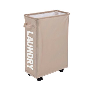 【2個ご購入で700円OFFクーポン】ランドリーバスケット ランドリーボックス 折りたたみ スリム キャスター 大容量 洗濯カゴ タイプ 44L キャスター付き ワゴン 洗濯かご 洗面 無地 シンプル お