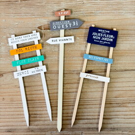 標識ピック 3本セット ガーデンピック ガーデニング 可愛い シャビー おしゃれ ポイント消化 メール便 送料無料 1000円ポッキリ