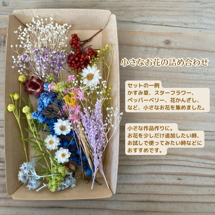 楽天市場】花材 かすみ草 花材セット ドライフラワー ハーバリウム 