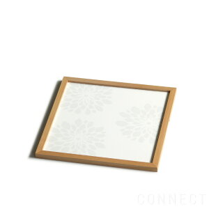 Eau(I[)/Tray square(g[ XNGA) White flowergC ؐ ؂̃g[E~