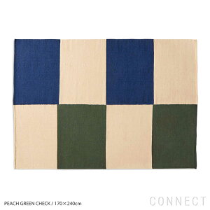 HAY�i�w�C�j / ETHAN COOK FLAT WORKS�i�C�[�T�� �N�b�N �t���b�g ���[�N�X�j / �s�[�`�O���[���`�F�b�N / 170×240cm / ���O