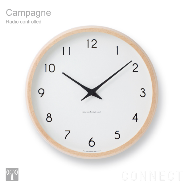 クロックフックプレゼント 送料無料 掛け時計 掛時計 壁時計 アウトレットセール 特集 時計 壁掛け 休日 レムノス 北欧 カンパーニュ 電波時計 Campagne テイスト LEMNOS