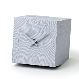 【商品到着後レビューを書いてクーポンプレゼント】置き時計 / Lemnos（レムノス） / cube ( キューブ ) グレー時計 置時計 インテリア