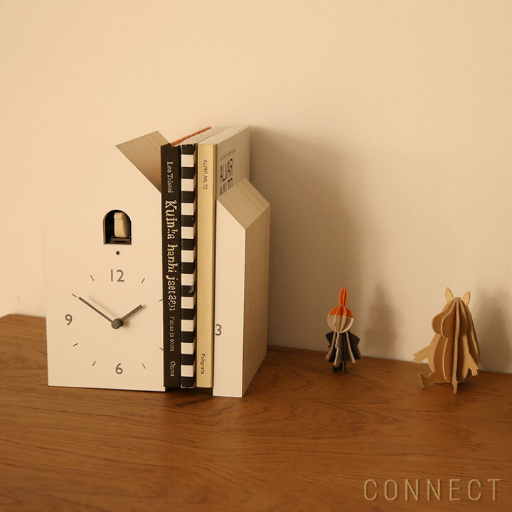 LEMNOS(レムノス)/cuckoo-collection bookend(ブックエンド)カッコー時計・鳩時計 置時計【送料無料】  Hente by CONNECT