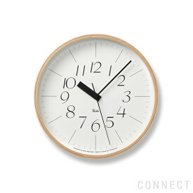 【4/1限定 エントリーでポイント最大20倍】掛け時計 電波時計 / Lemnos（レムノス） / RIKI CLOCK ( リキクロック)静音 細字 M （φ254mm） 渡辺カ　デザイン 時計 壁掛け 掛時計 シンプル