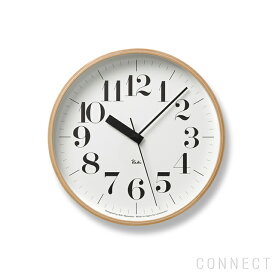 【商品到着後レビューを書いてクーポンプレゼント】掛け時計 電波時計 / Lemnos（レムノス） / RIKI CLOCK ( リキクロック)静音 太字 M （φ254mm） 渡辺カ　デザイン 時計 壁掛け 掛時計 シンプル