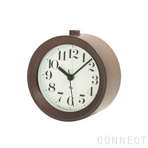 LEMNOS ( レムノス ) / Riki Alarm Clock(リキアラームクロック) 太字 ブラウン 渡辺カデザイン 時計 置き時計 インテリア 置時計 アラームクロック