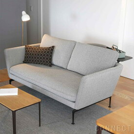 Vitra（ヴィトラ） / Suita Sofa 2-Seater（スイタソファ 2シーター）バッククッション クラシック トレー付き / Credo 13 salt’n pepper /ベーシックダーク脚・パウダーコート仕上げ