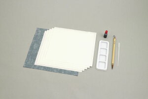水墨画個人セット 彩色筆 展示台紙付 工作 クラフト 図工 工作 クラフト ホビー