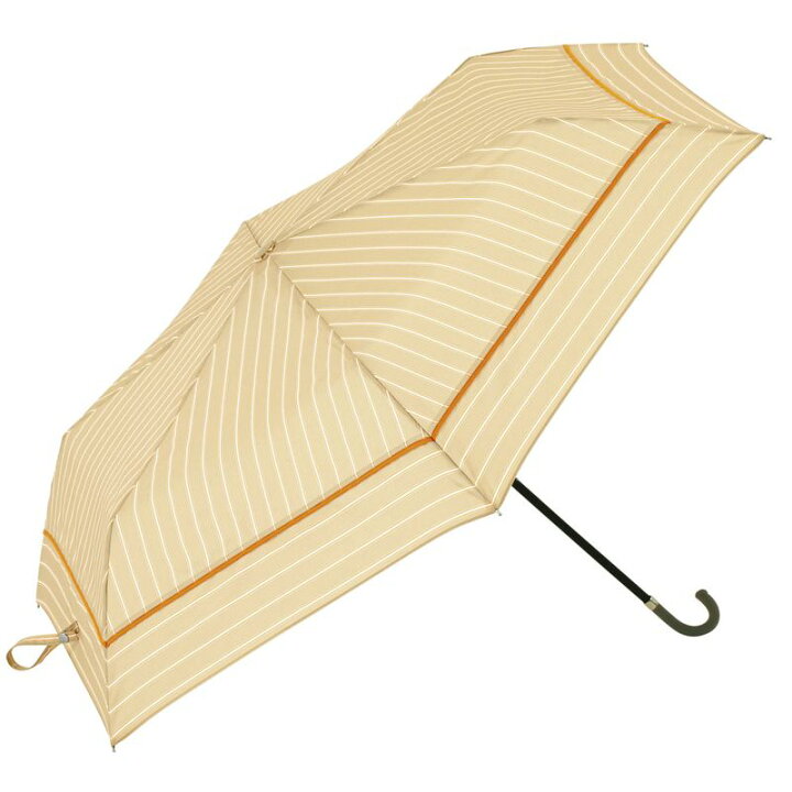 楽天市場】ビコーズ ダブルストライプ ミニ ベージュ 縞模様 傘  