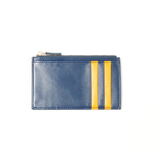 Greeful グリーフル フラグメントケース ネイビー×イエロー カードケース 薄型 薄型財布 財布 小銭入れ