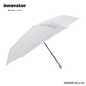 innovator イノベーター 晴雨兼用 折りたたみ傘 ホワイト×パープル 60cm 雨傘 日傘 折畳傘 手開き UVカット 遮光率99% 以上 遮熱効果 はっ水 大きい 丈夫 ワイド