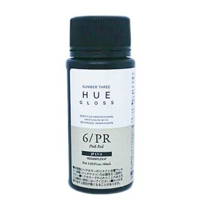 no3 �i���o�[�X���[ HUE GLOSS �q���E�O���X 6/PR �s���N���b�h 60ml ��򕔊O�i ��1�� �w�A�J���[ �J���[�� ���e���ꔄ �T�����ꔄ�i